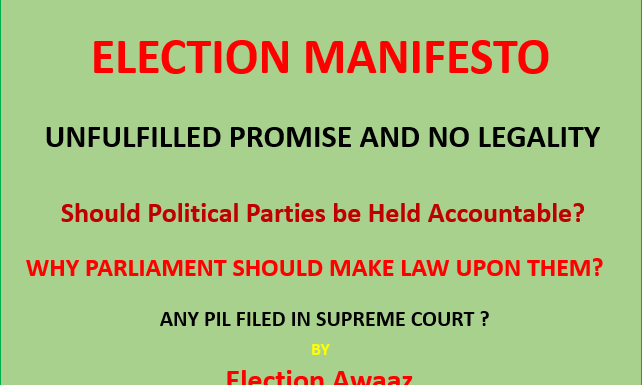 Election Manifesto by Election Awaaz