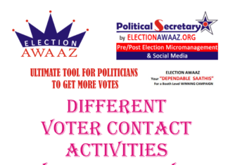 Different VOTER CONTACT ACTIVITIES By Election Awaaz Different VOTER CONTACT ACTIVITIES By Election Awaaz